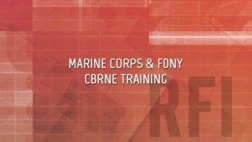 Marine Corps and FDNY Bilateral CBRNE Training