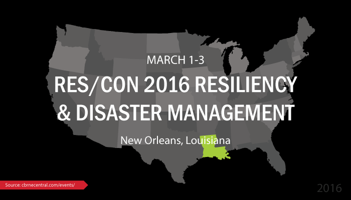 RES/CON 2016 Resiliency and Disaster Management