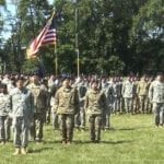 22nd CBRN Battalion Casing of the Colors