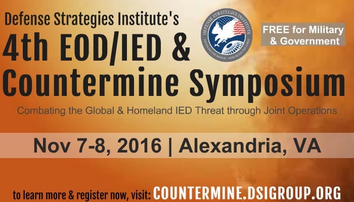 4th EOD/IED & Countermine Symposium