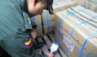 Operational Training Exercise Targets Smuggling of Nuclear and Radiological Materials Officers screening cargo for nuclear or other radioactive material using a mobile detector