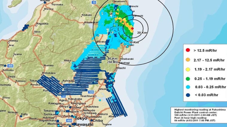Fukushima Disaster Area Map