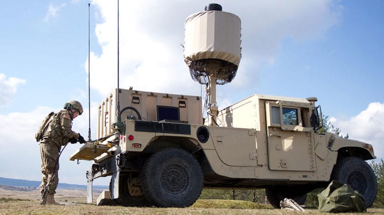vehicle mounted military radar system